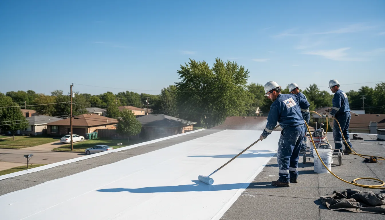 Commercial roof coating in Ravendale, CA near me